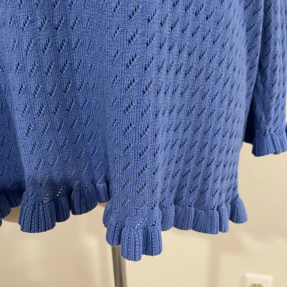 Brand New Jones New York Blue Knit Women's Top - Picture 3 of 9